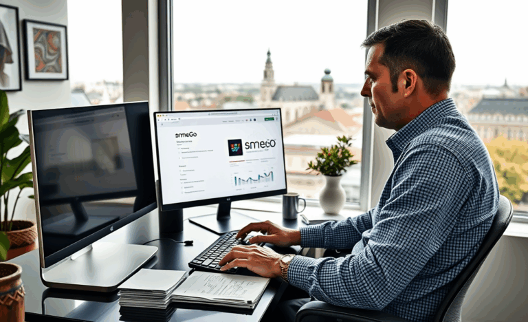 Asmeninis kreditas iš SME Finance, dirbtiniu intelektu grįsta platforma, verslininkai pildo paraišką
